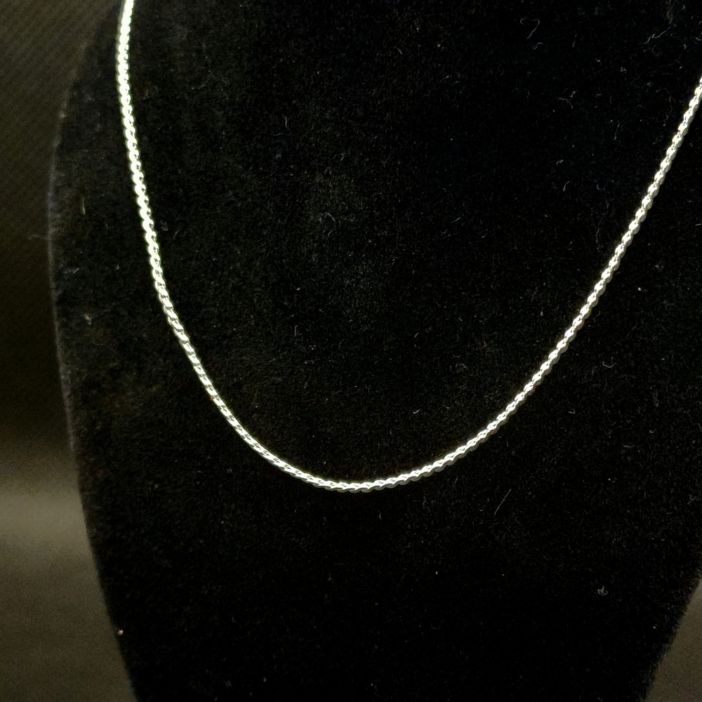 Vintage 1960s 16" Sterling Silver Necklace - Picture 2 of 3